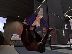 man, i swear this black yoga instructor in second life bangs a latina so hard!