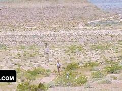 Outdoor fuck with naughty stepmom Sofie Marie during lockdown. Her shaved pussy rides my big cock wild.