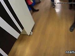 Perfect czech teen gets tempted in mall shop, clothes ripped for hardcore pov assfucking