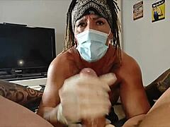 Destroying His Cock with a Fierce Handjob That Shocks