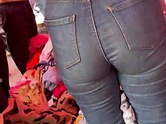 big ass girl at the mexican market
