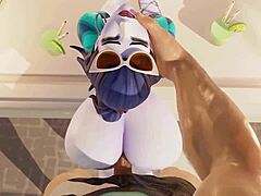 Hey, watch Widowmaker enjoying her French vacations with that monster cock pounding her big ass in European style