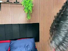 grávida safada sneaks a quick fuck with her pervertido cunhado sharing the bed at night with that monster cock in her big pussy.