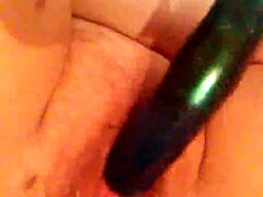 Using a new toy to make myself squirt intensely during solo masturbation session