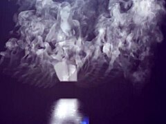 Angel lima smokes fetish before rubbing pussy on lucky guy's face