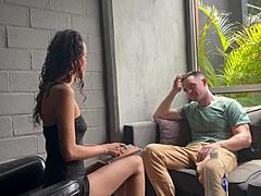 Sloppy head and raw banging with Latina therapist