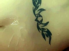 lisa's tattooed ass in wife masturbation scene