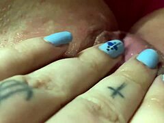 Brazilian teen stuffs four fingers deep until she cums hard.