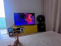 Movie night turned into a steamy cumshot surprise with her.