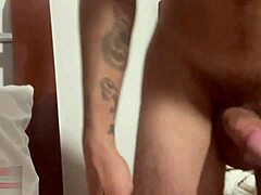 Sexy latina gives epic blowjob and takes cum in mouth