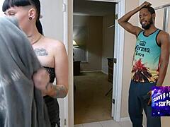 Fixing the Faucet Turns into Fucking the Plumber with Black Cock in Amateur Clip