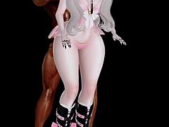 Black guy drills white girl's pussy hard - IMVU