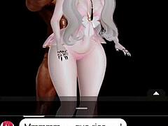 Black guy drills white girl's pussy hard - IMVU