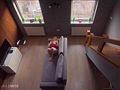 roommate caught me masturbating in dorm, so i kept going as he watched.