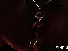 Ebony beauty bound tight for sweaty action by SinfulXXX