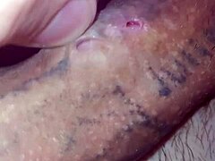 Showing My Monster Cock Piercing Holes In Solo Masturbation.