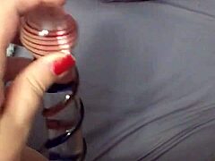 having fun with my dildo and toys