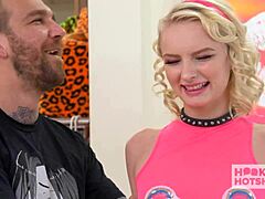 I’m stunned! Shy blonde Alice Pink gets her ass drilled hard while pussy’s ignored!