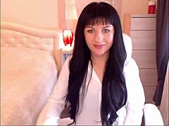 Small Tit Brunette Helga Muah aka Jessy Strips and Teases