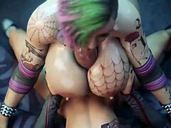 Massive Tit Fuck Slams Hard