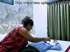 Indian bhabhi enjoys hardcore sex with security guard