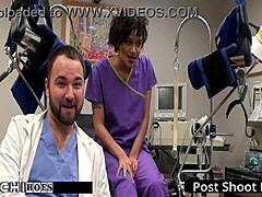 freshman endures intense mandatory hitachi orgasm from dominant nurse jackie banes