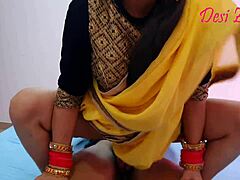 Newly married Indian girlfriend rides her boyfriend's cock hard in outdoor public sex with horny moans.