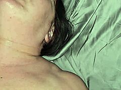 watch this milf get a creampie in her ass during camping sex