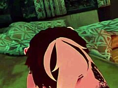 vrchat femboy gives a sloppy blowjob to my monster cock