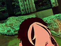 In VRCHAT this FEMBOY SUCKS my big cock like a pro in gay action
