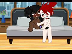 hey, check out this hot session fucking with my best friend in lesbian sex gacha porn 😏 no sound though