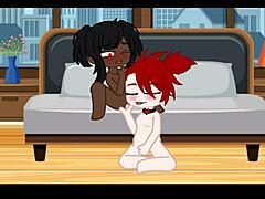 hey, check out this hot session fucking with my best friend in lesbian sex gacha porn 😏 no sound though