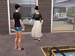 Step Mom Tricks Her Stepson Into A Naughty Game Leading To Intense Fucking And Facial