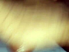 Hot young 18+ brunette with big ass does solo handjob on fat cock in homemade video