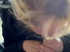 dtla milf enjoys eating cum shot