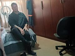 can my stepdad and his friend both fuck me hard in bedroom at once