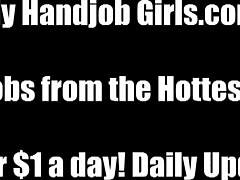 My new maid drains my balls with her handjob instructions.