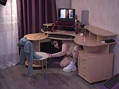 Girl Boldly Delivers Playful Surprise to Guy
