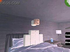 Big tits bouncing on monster cock in sex roblox scene