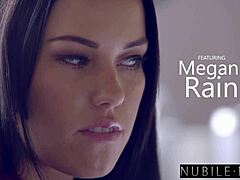 Megan Rain Deepthroats Big Cock And Gets Cumshot