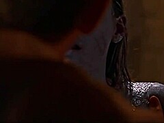 tania saulnier takes a relaxing shower scene