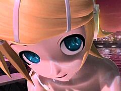 Hatsune miku rin luka in nude bunny costume