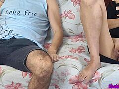 Esposa Fetiche Com Amigo Do Corno E Esposa Sem Calcinha Exibe Ass Worshiping Blackmailed Humiliation