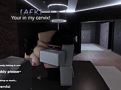 In Roblox she loses control completely as I claim her big ass during the game