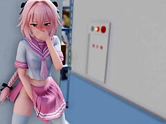 Astolfo cums after oral sex with big cock