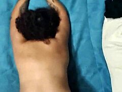 He pounds me doggystyle hard until cumming on my huge ass
