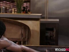 this black pornstar gives an amazing blowjob to her partner in hd