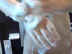 Muscular Hunk's Shower Time