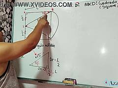 nerdy brazilian student learns sexual math in bedroom. teacher asks if you can cum inside.