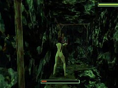 tomb raider randomness with monster public outdoor accident blooper nude comic